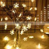 Outdoor Snowflake String Christmas Fairy Lights AA Battery Powered Garland Decorative Lighting thumbnail-6