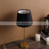 Creative Design Coconut Palm Shape Resin Gold Standing Lamps With Black Lint Lampshade thumbnail-3