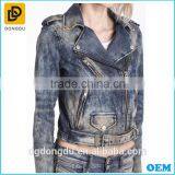Hot Sale 2016 Denim Jacket Women Short Jean Denim Coat Ladies Bike Jackets thumbnail-3