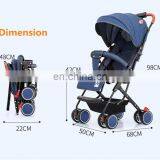 Factory Hot Sale Baby Stroller Easy Foldable Infant Pram Pushchair thumbnail-6