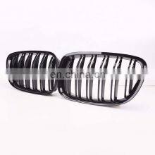 Front Grill For BMW F07 Car Bumper Grille for BMW GT F07 5 Series Double Slat Line Glossy Black Style 2009-2017 thumbnail-1