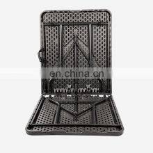 Portable Outdoor Patio Furniture Rectangular Plastic Foldable Banquet Catering Bbq Camping Picnic Folding Table thumbnail-3