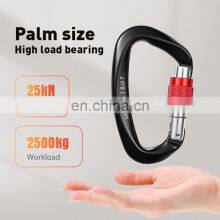 JRSGS Carabiner Clips Aluminium Snap Hook 25KN Ultra-Light Locking Climbing Carabiner Customized the LOGO S7104B thumbnail-4