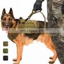 Outdoor Training Big Dog Harness Adjustable Non Pull Tactical Vest Military Dog Harness Tactical Military Dog Harness Vest thumbnail-2
