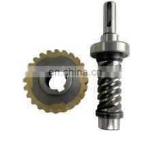 High Quality Precision Oem Steel Shaft Motors Gearbox Cnc Machined Modulus Brass Worm Gear thumbnail-2