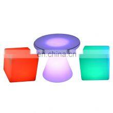 Remote Light up Bar Stool Led Cube Chair Led Lounge Pub Bar Furniture Nightclub Glow Chair thumbnail-1