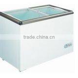 110V/60HZ New Design Flat Sliding Glass Door Chest Freezer Have ETL Certificate thumbnail-1