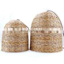 New Style Hand Woven Lamp Covers Natural Decorative Pendant Lamp Rattan Lampshade thumbnail-3