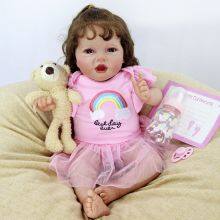 22-inch New Reborn Doll Pure Hand Painted Simulation Baby Doll Soft Realistic Reborn Baby Toys thumbnail-4