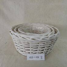 Home Storage Wholesale Willow White Wicker Basket Factory Price