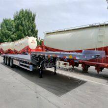 Low Flatbed Semi-trailer Logistics Transport Vehicle Export Semi-trailer thumbnail-5