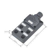 DBT Series 4 Ports M12 2CH Terminal Block Sensor Distributor for Water Treatment IP69K thumbnail-2