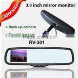 Newest Hot Sell Hot Selling Bluetooth 3.5 Inch Car Mirror With Reverse Parking Camera thumbnail-1
