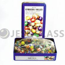 Tin Box Glass Marbles for Children‘s Toy , Classic Toy ,children's Gift ,educational Toy,colorful Marbles thumbnail-3