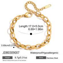Gold Plated Stainless Steel Cuff Bangle Bracelet for Women Colorful CZ Stone Open Bracelet Waterproof Hypoallergenic Jewelry Wholesale thumbnail-2