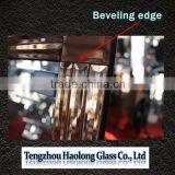 European Elegant Bathroom Mirrored Furniture, Large Oval Bathroom Mirror in Silver Design thumbnail-2