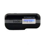 Rechargeable fm Transmitter 3.5mm Full Frequency, LCD Backlight Display for Cell Phone, MP3