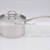 Bakelite Handle Stainless Steel Saucepan With Induction Bottom
