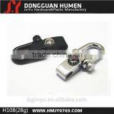 ZInc Alloy Adjustable Shackle Buckle , Knurled Pin Shackle in Gunmetal thumbnail-3