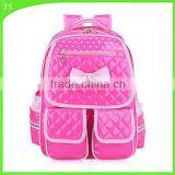 Cute Children's School Bag Ultra-sil Day Sacks PU Shoulder Backpack With Butterfly