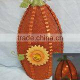 Metal Harvest Pumpkin W/LED Decoration Craft Supplies thumbnail-1