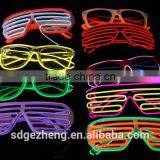 Creative Gifts el Wire Shutter Glasses Red Yellow Blue Pink Sound Active el Sunglasses for Christmas Party Wedding Decoration thumbnail-6