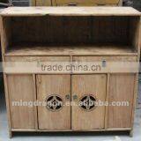 Chinese Antique Furniture Elm Shandong Wood Two Door Two Drawer Cabinet thumbnail-1