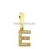 Gold Rhinestone Alphabet Charm Letter Pendant Alphabet Keychain thumbnail-5