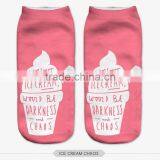 Fashion Pastel Cat Wear High Quality 3d Digital Full Print Colorful Ankle Socks Sports Unisex Custom Hot Sale Stretch Spandex thumbnail-1