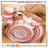 Hotsale 16pcs Hand Printed Stoneware Dinnerware Set thumbnail-2