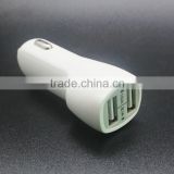 Mini travel charger with 2 USB port for mobile phone
