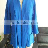 2013 Ladies 12gg Jersey Knitted Sweater Long Sleeve Big Collar in Full Needle thumbnail-1