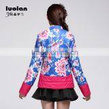 Stand Collar Women Ultra Light Down Jacket for Winter thumbnail-3