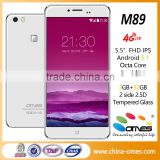 Hign End smart phone M89 5.5 inch Octa Core 3GB Ram Android 5.1 smartphone android 4g