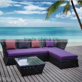 Hot sale good quality wicker rattan China outdoor furniture rattan sofa set outdoor furniture modern sofa