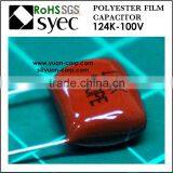 120000pF 100VDC PEN 124K 100VDC Polyester Film Capacitor