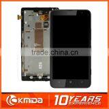100% New Original LCD Display Touch Screen Digitizer Assembly+Frame for Nokia Lumia 1320 Black