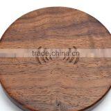 Bamboo Wood Qi Wireless Charger Mini Qi Charging Pad for Smartphones thumbnail-2