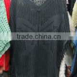 Black hand crochet sweater blouse