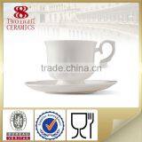 Ceramic Large Second Coffee Cup and Saucer Mugs With Big Handle