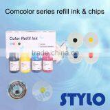 Japanese tech Comcolor 3010R 3050R 7050R 9050R Magenta refill ink and chip