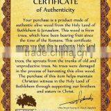 Olive Wood Jerusalem Cross Key Chain thumbnail-4