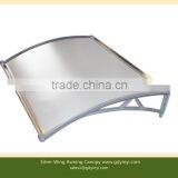 Euro-design Outdoor Polycarbonate Plastic Awnings With Water Gutter Shade
