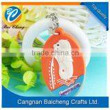 Promotional Soft Rubber Key Chain With 3D Oval Shape Supplies Best Price and Quality in Custom Logo and Brand thumbnail-1