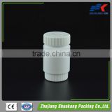 100ml PE plastic pill medicine container bottle with screw child safety cap, HDPE plastic medicine capsules white container