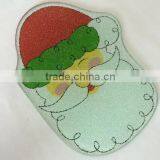 irregular shape Christmas tempered glass chopping board