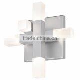0814-18 Aluminum Acrylic Shade Geometric Elements Compositions Wall Lamp