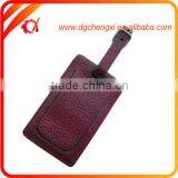 2016 High Quality Customized Embossed Logo Leather Luggage Tag