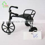 1:12 Doll's House Dollhouse Miniature White Metal Wire Cycling Bicycle Wheels thumbnail-3