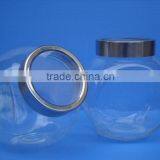 Wholesale Empty Glass Flat Drum Honey Jar